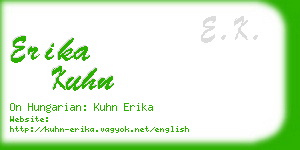 erika kuhn business card